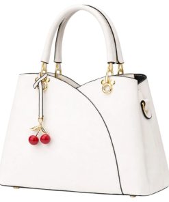 Rovaa Ivory Charm Handbag with Elegant Curve Design